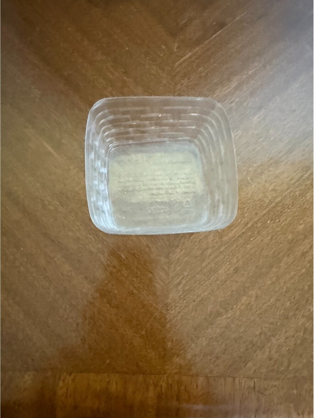 Longaberger Basket Clear Plastic Protector #40592 - 4"L x 4"W x 2.75"H